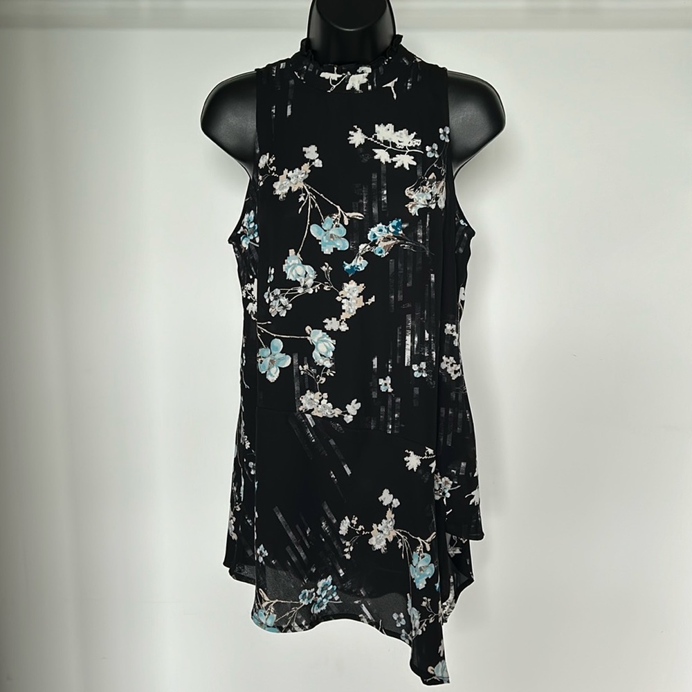 WHITE HOUSE BLACK MARKET Sleeveless Mock Neck Tunic Top, size XS